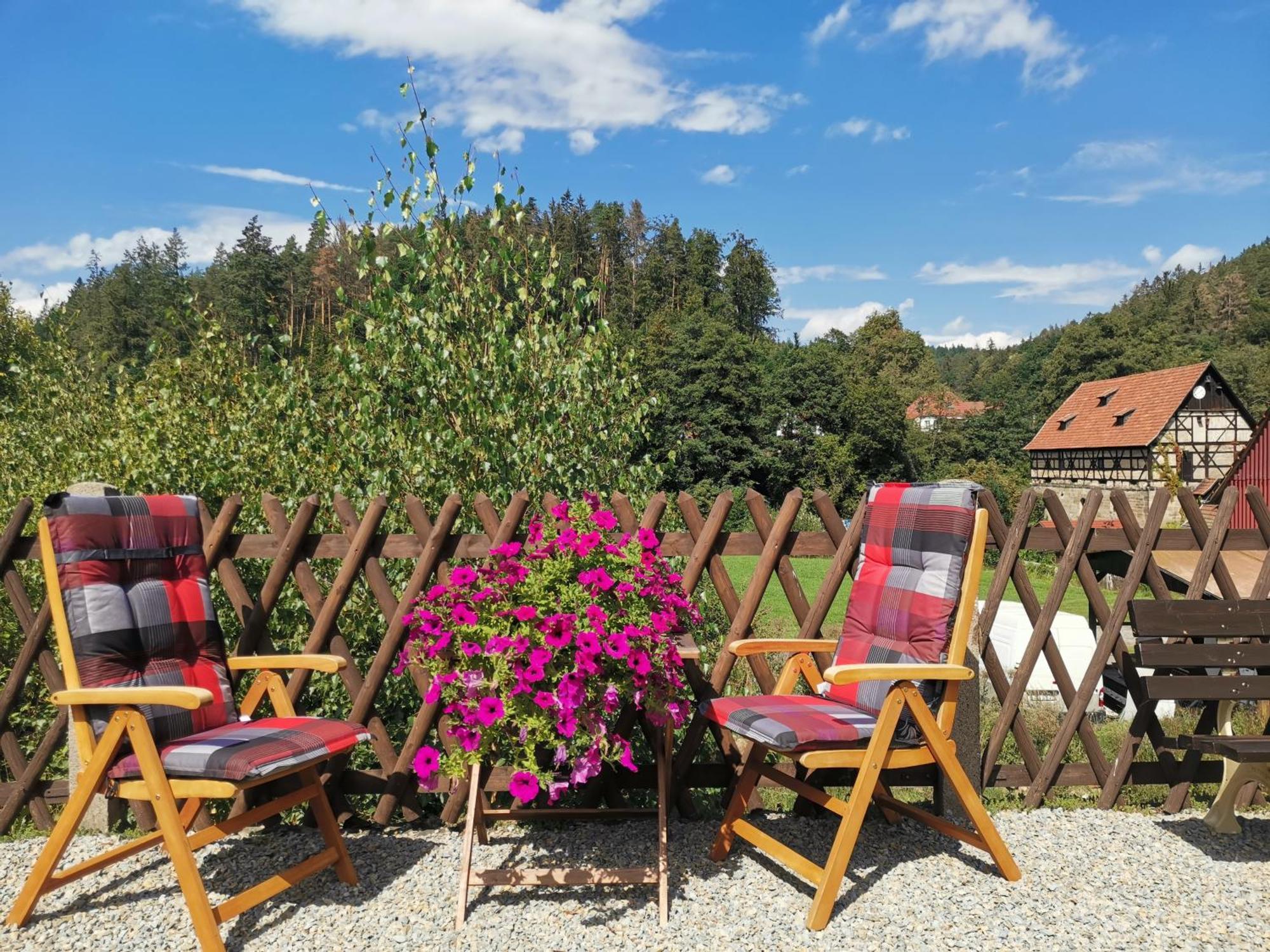 Ferienwohnung Paulinzella 9 Inklusive Parkplatz Und Wlan Esterno foto